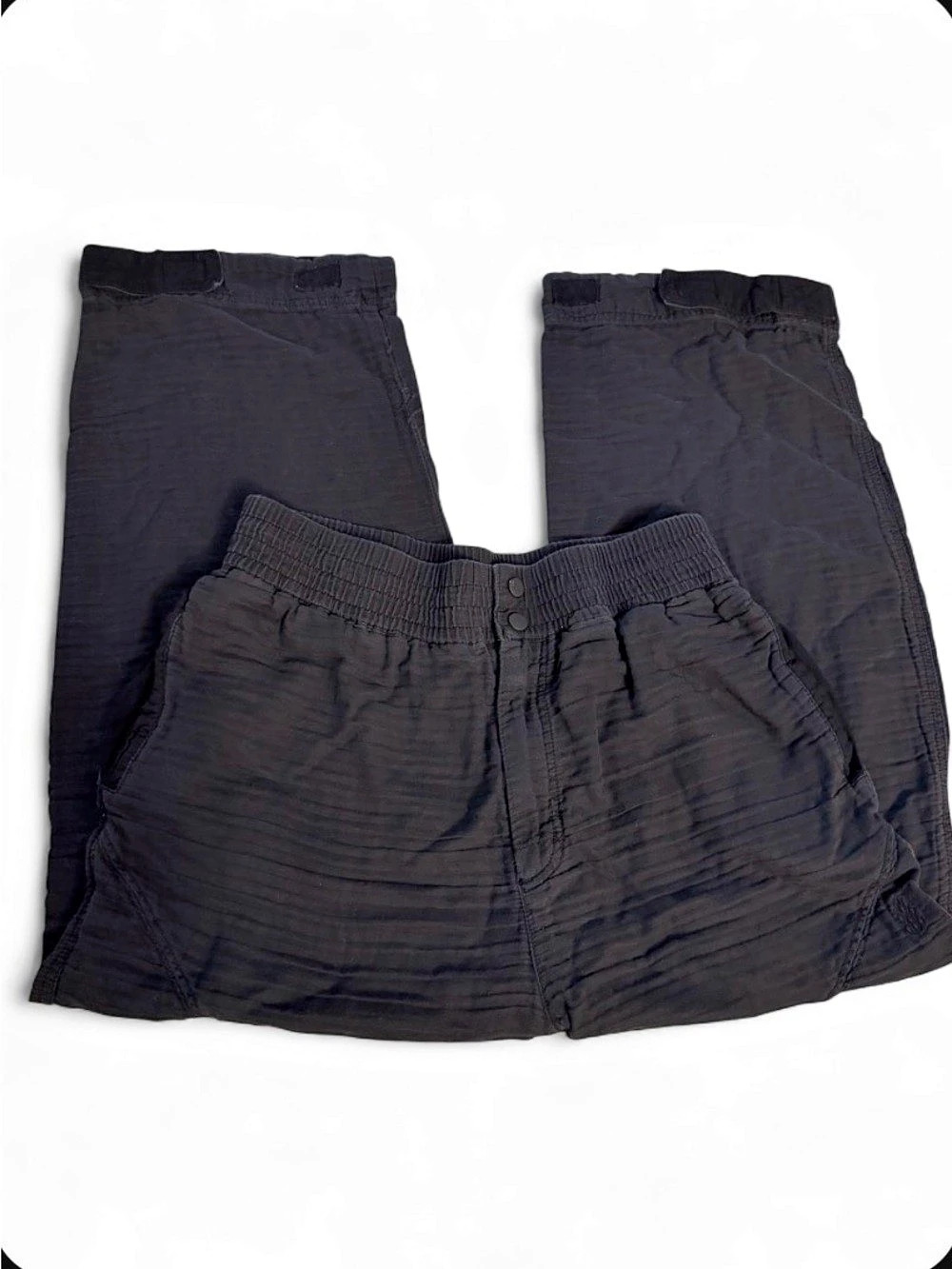 Free People Movement Women's Wide Legged Cargo pants in Black